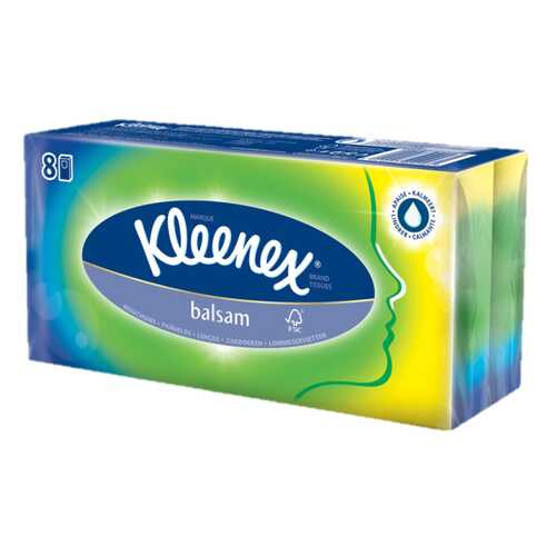 Бумажные платки Kleenex Balsam 80 шт в Tupperware