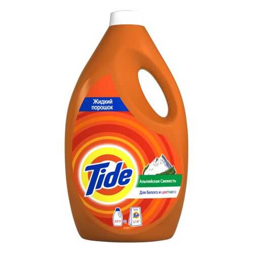 Жидкий порошок для стирки белого и цветного белья Tide альпийская свежесть автомат 2.4 л в Tupperware