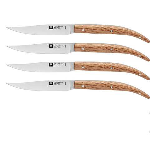 Набор ножей для стейка ZWILLING Steak sets 4шт, дуб в Tupperware