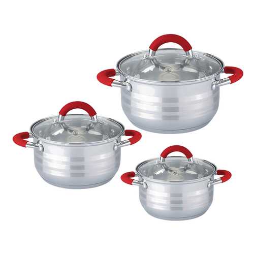 Набор кастрюль AGNESS, 6 предметов, силиконовые ручки в Tupperware