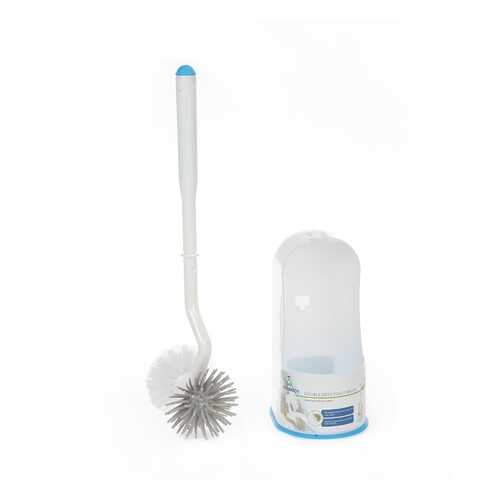 JY8180 WC комплект, ерш двойной (силикон+пластик) Double Sides Toilet Brush B3, Boomjoy в Tupperware